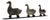 Early 20th Century Shooting Gallery Cast Iron Ducks For Sale