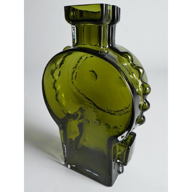 Vintage Green Glass Vase by Helena Tynell, 1968 For Sale - Image 10 of 18