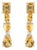 Artisan Handcrafted 925 Silver Citrine Dangling Earrings by Carat&her- A Pair For Sale