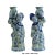Oriental Ceramic Cream Yellow Blue Couple Holding Jar Figures - a Pair For Sale - Image 4 of 8