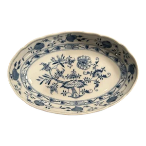 Antique 19th Century Meissen Blue Onion Platter