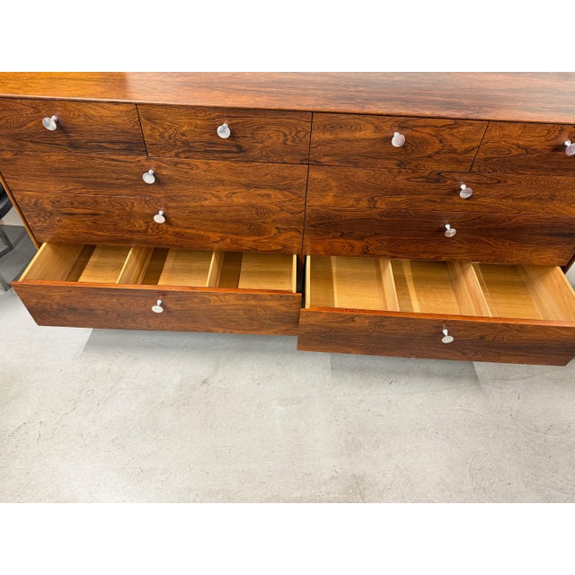 1970s 1970’s George Nelson Rosewood Thin Edge Long Dresser For Sale - Image 5 of 18
