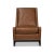Mid-Century Modern Contemporary Leather Accent Chair For Sale - Image 3 of 12