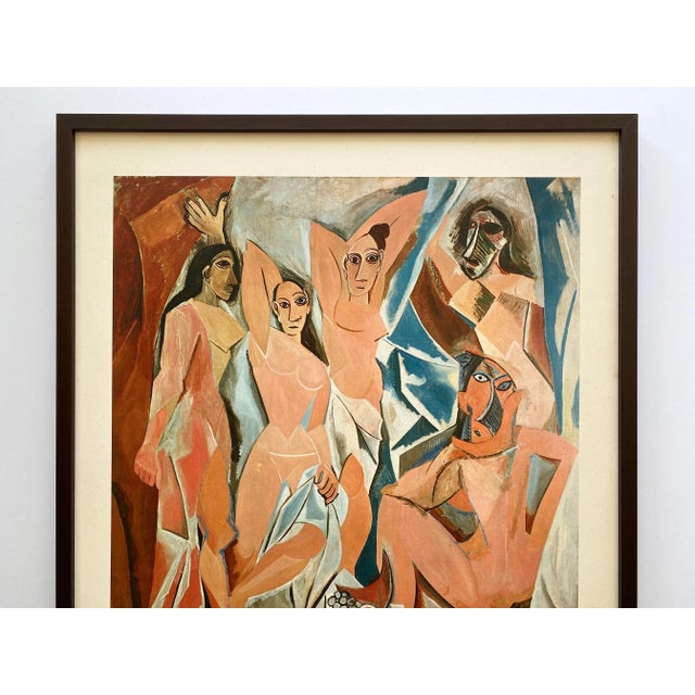 Pablo Picasso Vintage 1967 Mid Century Modern Framed Cubist