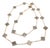 Van Cleef & Arpels Rose Gold 20 Motif Alhambra Obsidian Necklace For Sale
