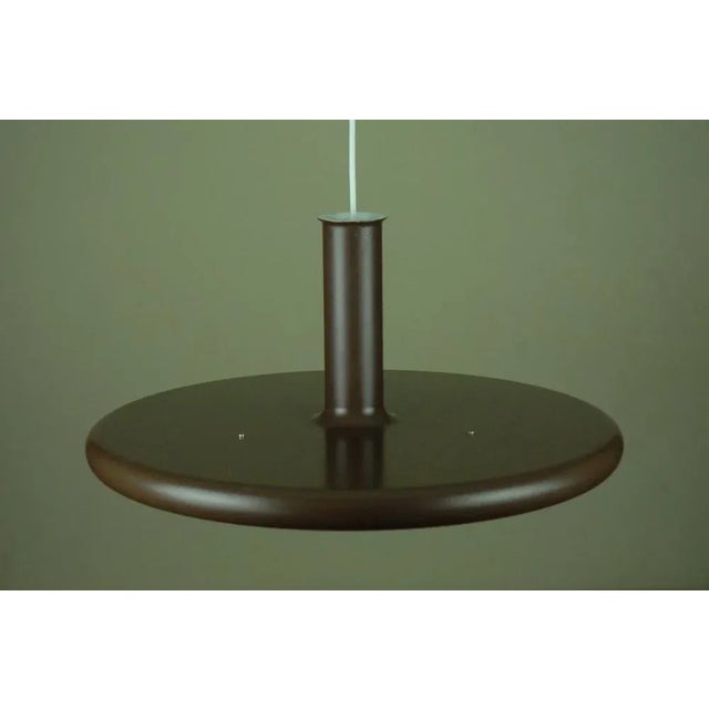 Brown Danish Optima 6 Pendant Lamp by Hans Due for Fog & Mørup, 1970s For Sale - Image 8 of 10