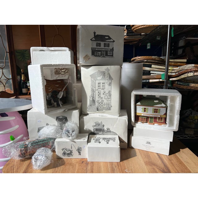 Up for consideration is a beautiful vintage instant collection of Christmas village houses. These would look lovely in...