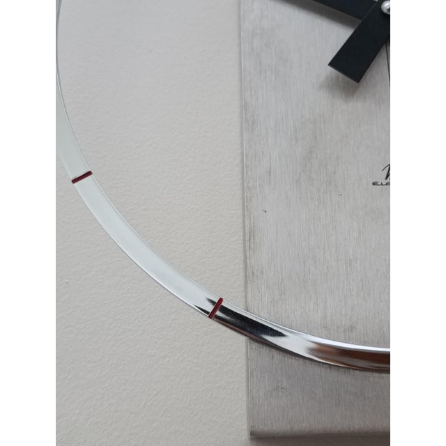 Metal Wall Clock from Micro Electric, 1970s For Sale - Image 7 of 13