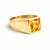 Contemporary Citrine Gemstone Signet 925 Sterling Silver Ring for Men/Women Us 7 For Sale - Image 3 of 3