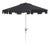 Zimmerman 9 Ft Market Umbrella, Black & White/Chrome Pole For Sale