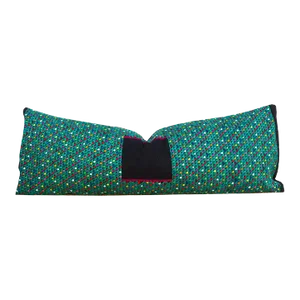Long Vintage Mayan Brocade Xpiayoc Pillow