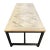 Modern Vintage Elm Parquet Dining Table For Sale - Image 4 of 7