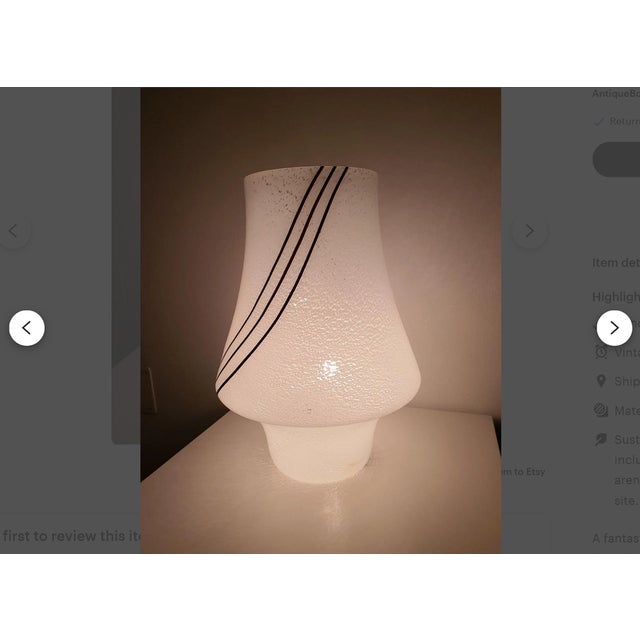 Murano Glass Table Lamp by Vistosi, Italy, 1950s For Sale - Image 9 of 13