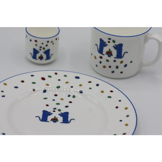 1980s Cartier Childs Porcelain Dinner Set- 3 Pieces For Sale - Image 5 of 10