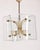 Vintage Hanging Light in Brass and Decorated Glass, 1950s For Sale - Image 10 of 10