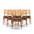 Sylve Stenquist for Dux Mid Century Teak and Cane Dining Chairs - Set of 6 Each chair measures: 18.5 wide x 21 deep x 32.5...
