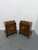 Brown Italian Art Deco Bedside Tables, 1940, Set of 2 For Sale - Image 8 of 12