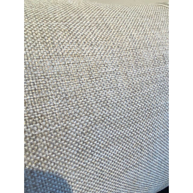 Sophisticated Gray Lumbar Pillow For Sale - Image 4 of 4