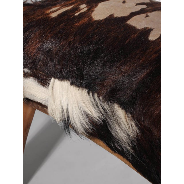 Cowhide Camel Saddle Stool, 1950 For Sale - Image 3 of 9