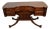 1920s Antique English Regency Style Mahogany Vanity Desk / Makeup Table For Sale