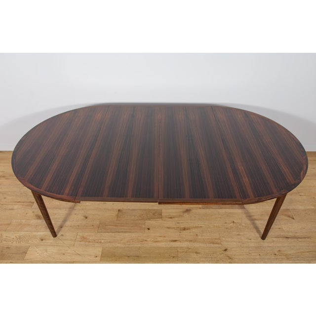 Mid-Century Round Rosewood Extendable Dining Table, Denmark, 1960s For Sale - Image 13 of 18