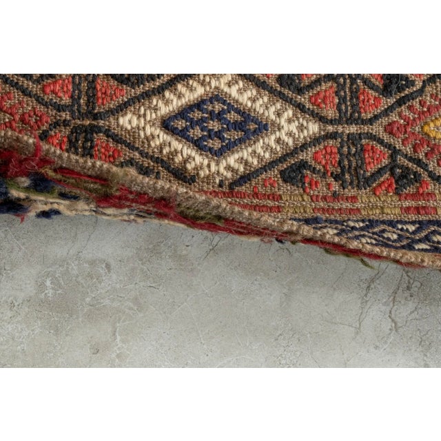 Vintage Long and Narrow Turkish Jajim Kilim Runner 1'9" X 12'12" For Sale - Image 11 of 12