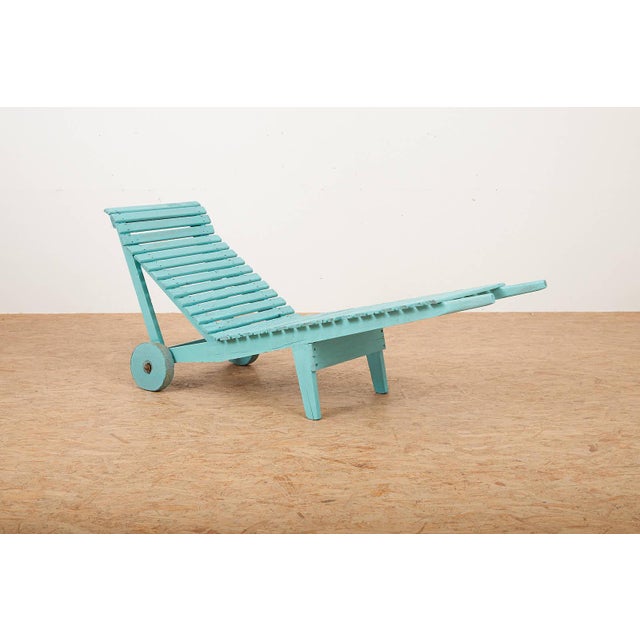 Garden Lounger Mairea with Wooden Frame on Wheels by Aino Alto, 1939 For Sale - Image 15 of 15