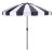 Buti 9 Ft Crank Umbrella, Navy Cabana Stripe/Brown Pole For Sale