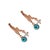 Gold Baby Evil Eye Rose Gold Earrings, A Pair For Sale - Image 8 of 12