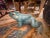 Monumental French Glazed Terracotta Frog Sculpture. Offered is a large (25 Inch) well detailed French glazed terra cotta...