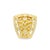2.23 Carats Diamond Antique-Style 18k Yellow Gold Band Ring Size 6.75 For Sale - Image 4 of 4