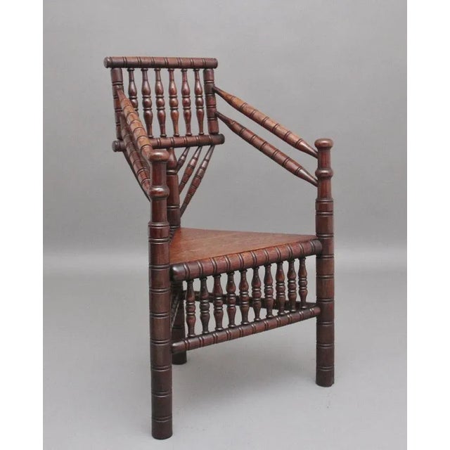 Antique Oak Turners Chair, 1840 For Sale - Image 10 of 12