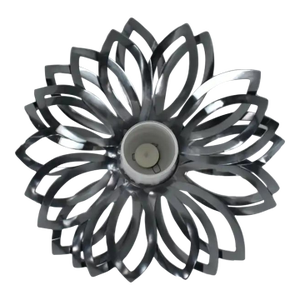 1970's Stainless Steel Flower Lamp by Jacqueline Trocmé