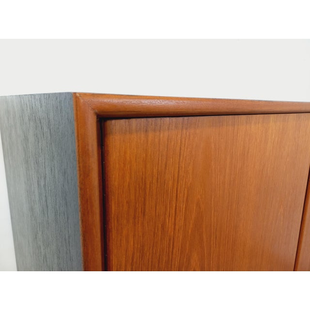 Vintage Scandinavian Teak and Metal Wardrobe, 1960s For Sale - Image 4 of 15