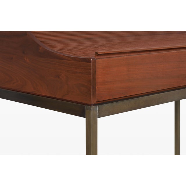 Sienna Mid-Century Walnut Roll-Top Desk by John Kapel for Glenn of California For Sale - Image 8 of 14