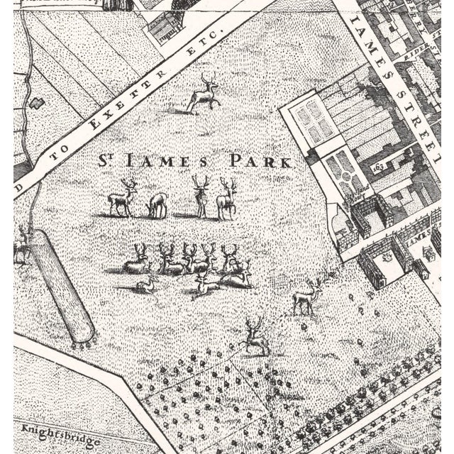 Reprodcution Print of Antique Map of London For Sale In Los Angeles - Image 6 of 12