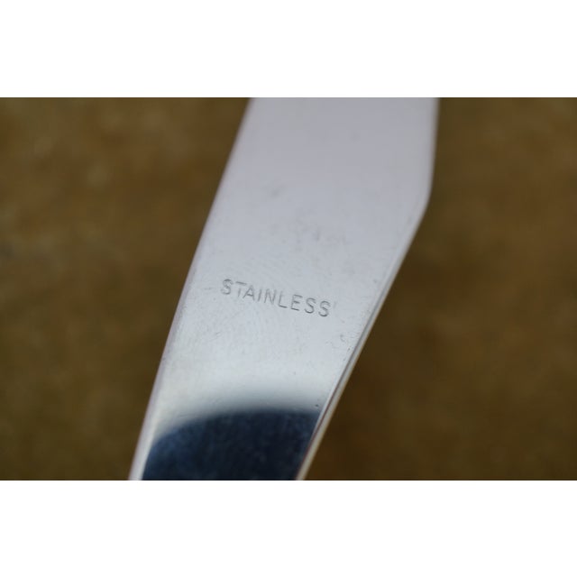 Early 20th Century Danish Georg Jensen Acanthus Dronning Sterling Silver Cake & Cheese Knives For Sale - Image 6 of 12