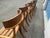 Teak Klismos Patio Dining Chairs. - Set of 6 For Sale - Image 15 of 17