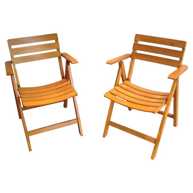 Circa 1970 French Signed Clairitex Wooden Armchairs - A Pair For Sale - Image 13 of 13