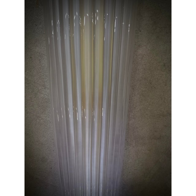 Murano Art Glass Sand Blasted Color and Brass Wall Light For Sale - Image 4 of 9