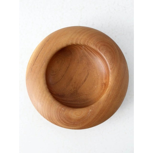 Mid 20th Century Vintage Hollow Form Wood Bowl For Sale - Image 5 of 8