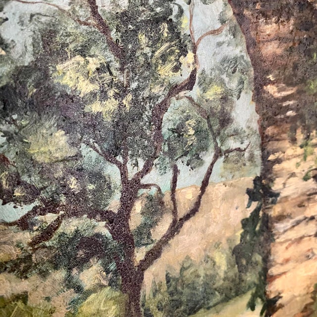 Early 20th Century Knute Heldner Original Oil Painting "New Orleans Courtyard" For Sale - Image 13 of 14