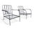 A Pair of Mid 20th Century Modern Vintage Wrought Iron Outdoor Chairs. For Sale In New York - Image 6 of 6