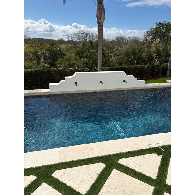 Reproduction Cast Bronze Fountain Spout With Bronze Daisy Escutcheon For Sale - Image 10 of 14