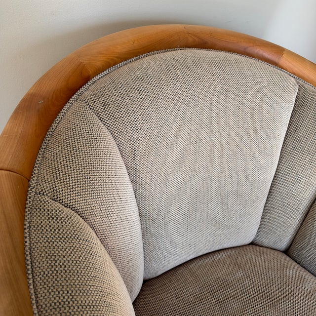 Mid-Century Modern Danish Skipper Mobler Style Bentwood Maple Club Library Arm Chair For Sale - Image 12 of 15