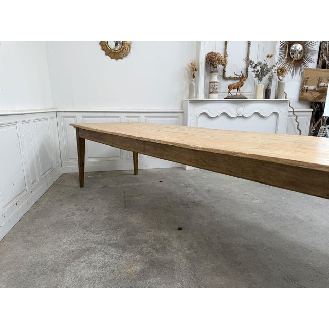 Large Wooden Table, 1940 For Sale - Image 9 of 13