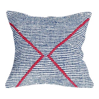 Moroccan Beni Ourain Blue Pillow For Sale