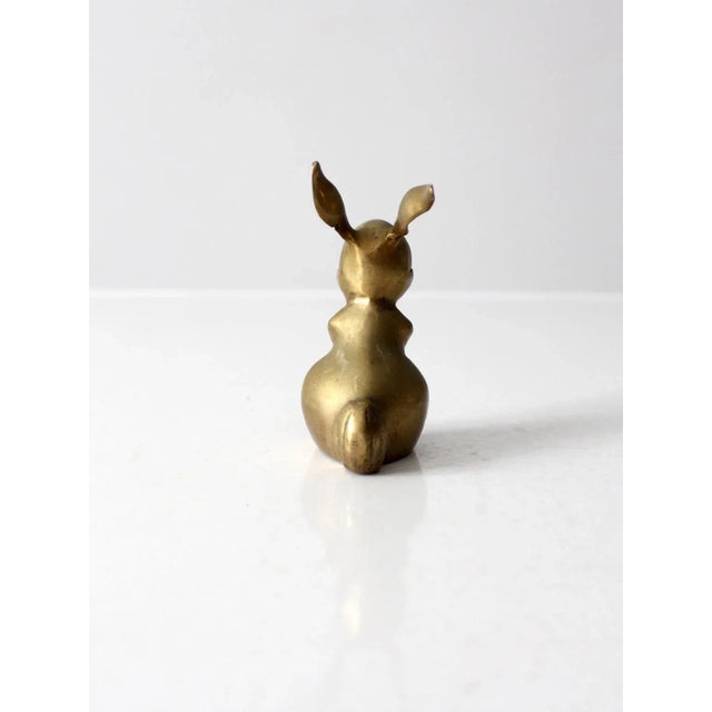 VIntage Brass Bunny Rabbit For Sale - Image 4 of 9