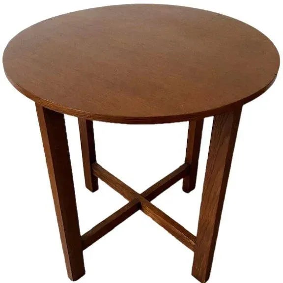 Vintage Round Side Table, 1930s For Sale - Image 4 of 11