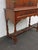 Brown Chippendale Early 1920s Tall China Cabinet Cupboard With Brass Accent 6453 For Sale - Image 8 of 18